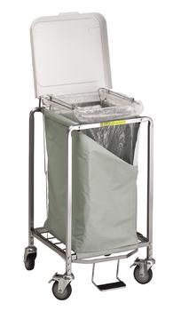 Single Easy Access Laundry Hamper w/ Foot Pedal - 672